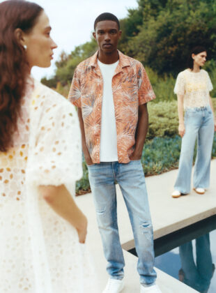 Modelos vestem nova coleção sustentável da Seven For All Mankind