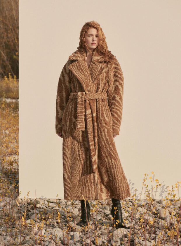 casaco de pelúcia stella mccartney