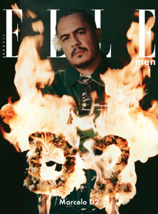 O rapper Marcelo D2 na capa da ELLE Men Volume 03.