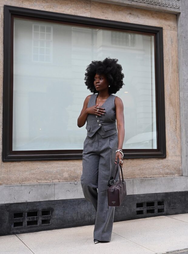 looks com colete de alfaiataria