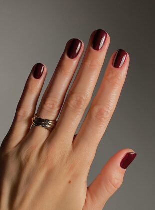 unhas amendoadas e curtas