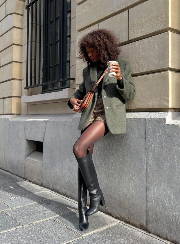 looks com bota cano alto