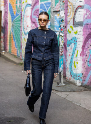 looks com jaqueta jeans para usar no trabalho