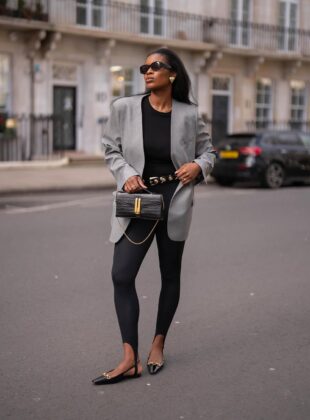 looks com calça legging elegantes