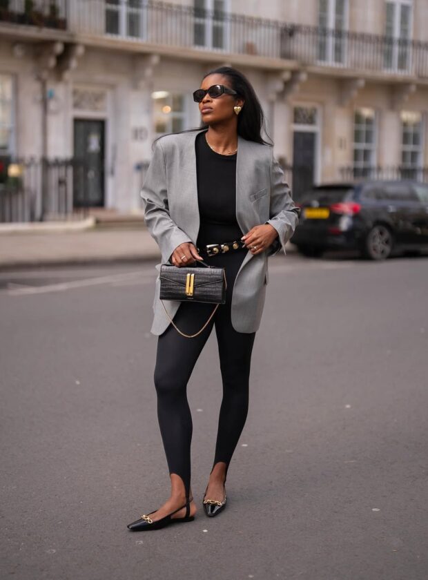 looks com calça legging elegantes