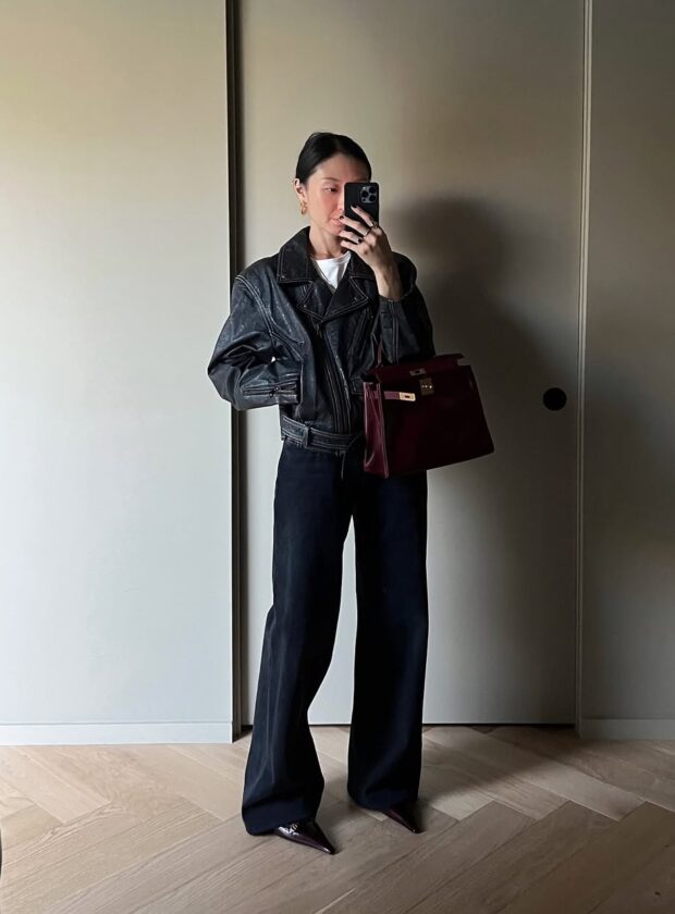 looks com jaqueta de couro