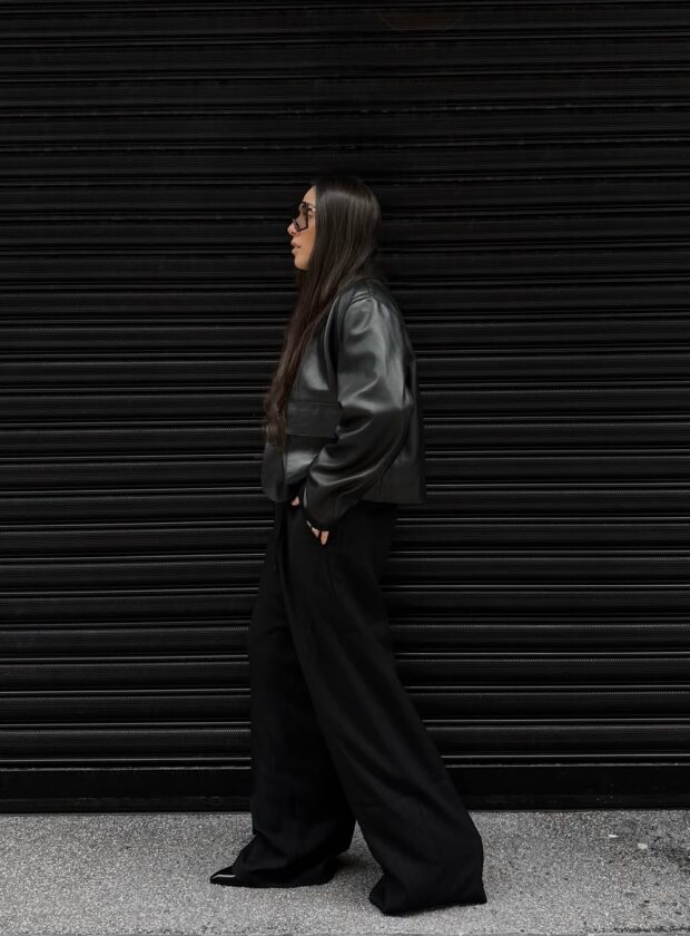 looks com jaqueta de couro para usar no inverno 2025
