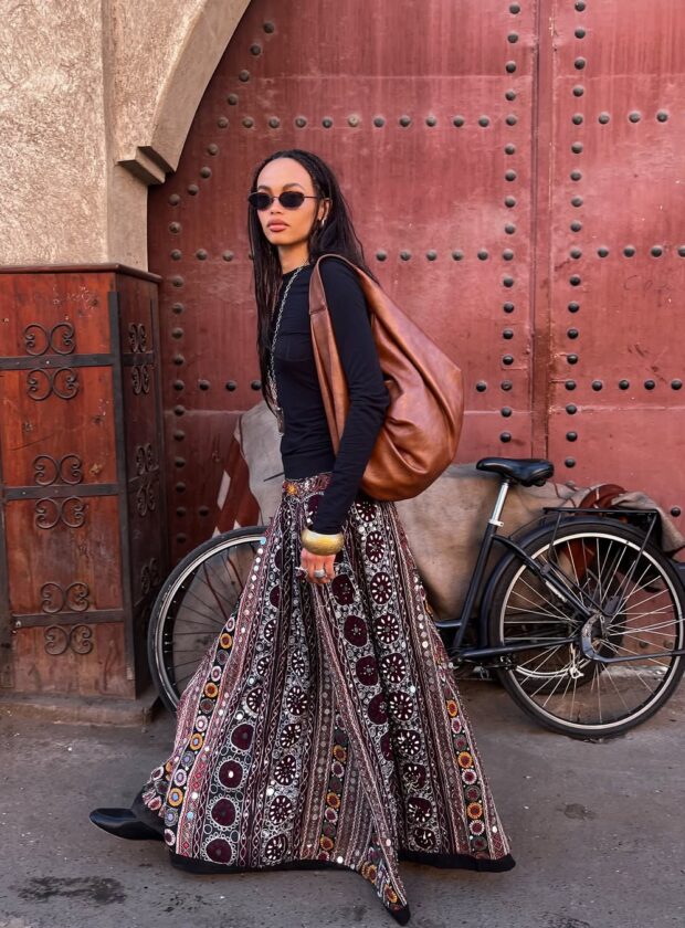 looks com saia longa para usar o ano inteiro