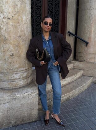 sapato elegante com calça jeans