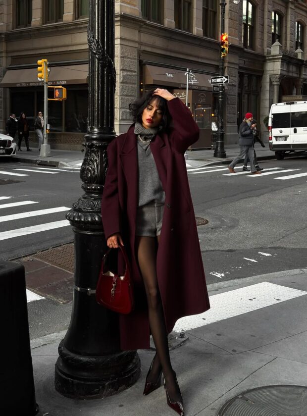 looks com meia-calca preta para usar neste inverno