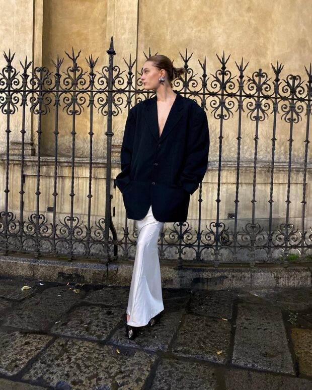 looks com blazer preto