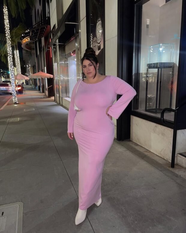 vestido longo e elegante para o inverno