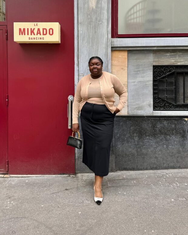 Looks com saia midi justa