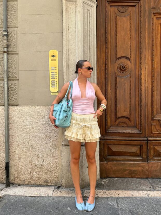 looks com blusas românticas 