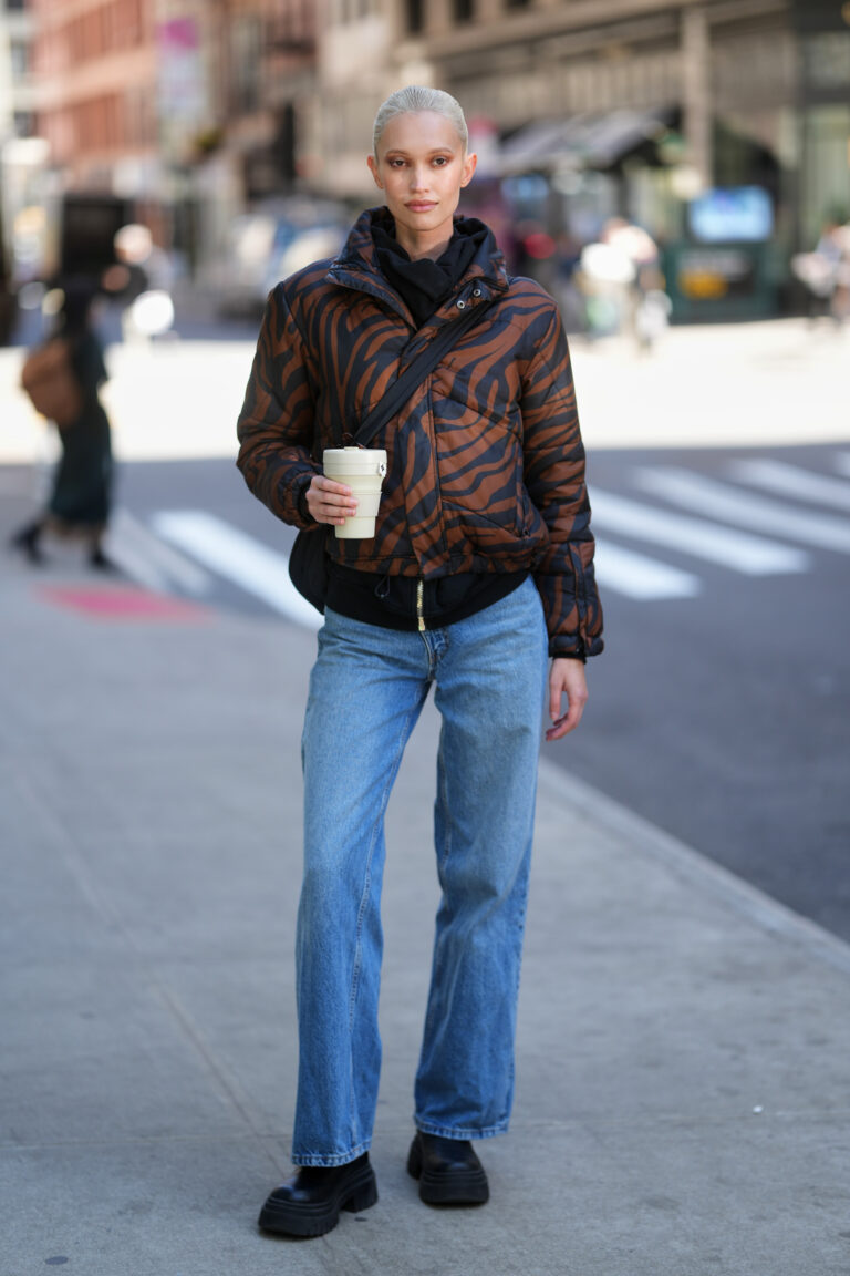 looks com casaco puffer