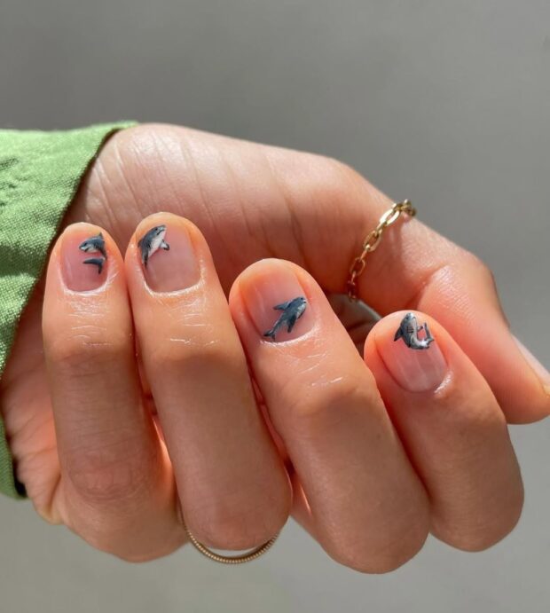 unhas inspiradas no fundo do mar