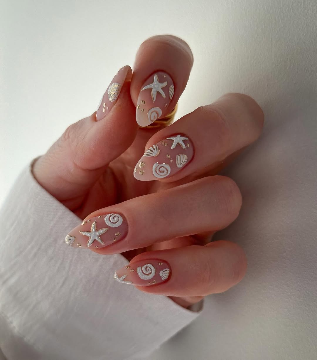 unhas inspiradas no fundo do mar