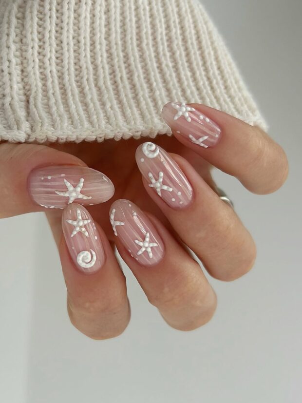 unhas inspiradas no fundo do mar