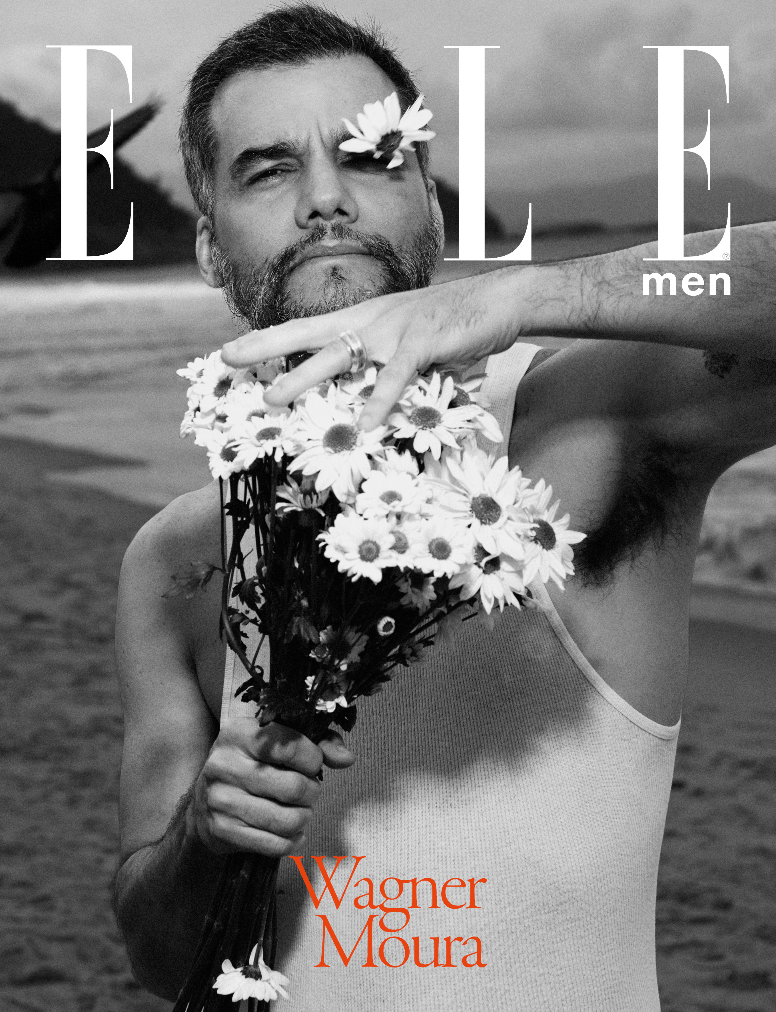 Wagner Moura e Felca na capa da ELLE Men Brasil. 
