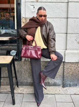 looks com cachecol no trabalho