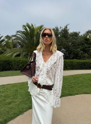 looks com blusas de renda