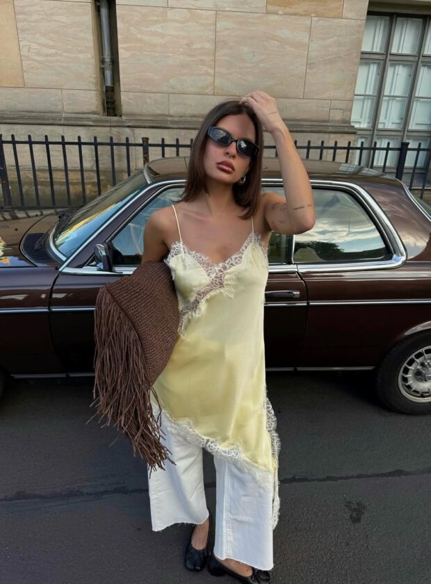 looks com vestido de cetim