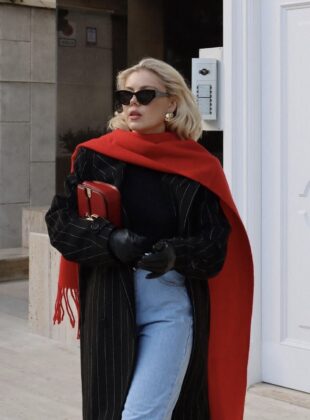 como usar cachecol no trabalho