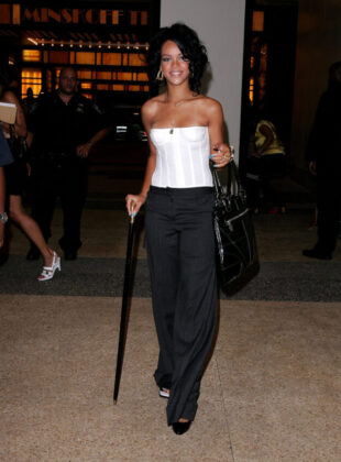 Claire Danes, Kanye West, Rihanna, Timbaland and Constantine Maroulis Depart MTV?s "TRL" - August 7, 2007