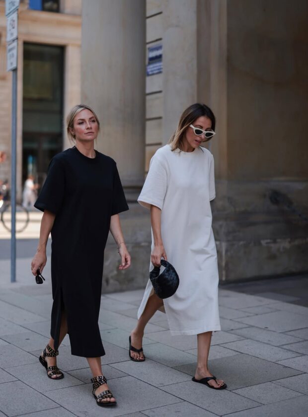 looks com vestido camiseta