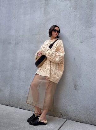 looks com saia transparente