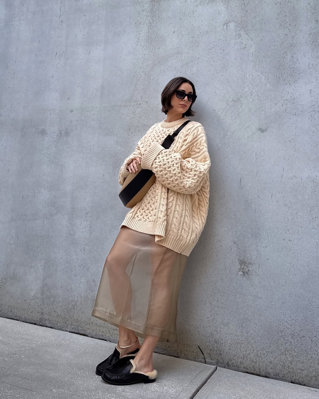 looks com saia transparente