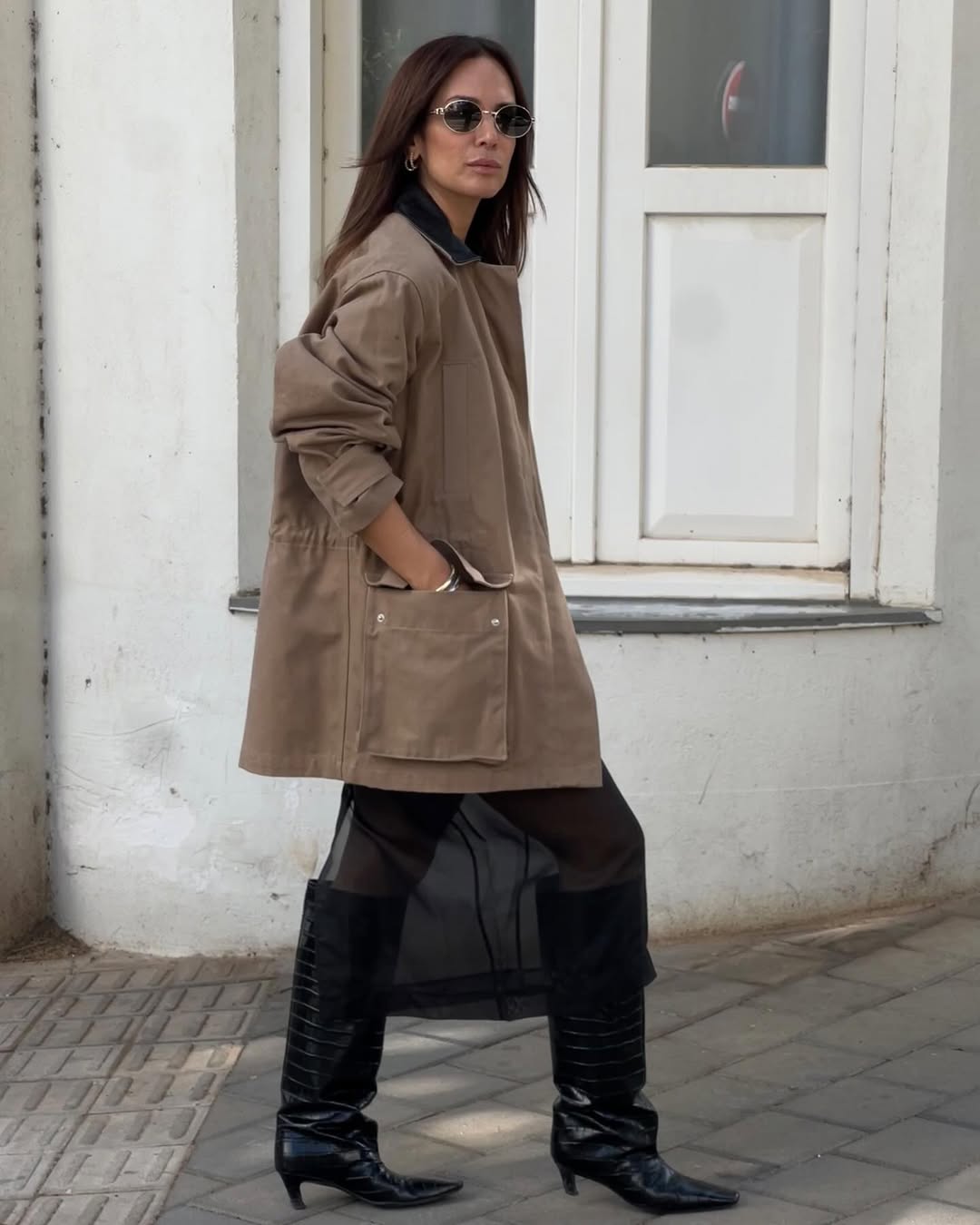 looks com saia transparente