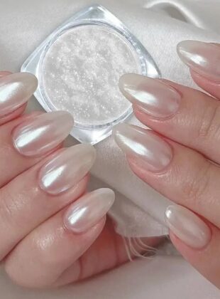 pó de borboleta para as unhas