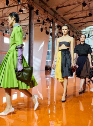 Tendências da semana de moda de Milão.