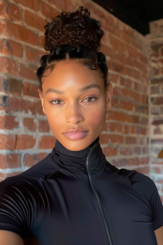 ideias de penteados para academia