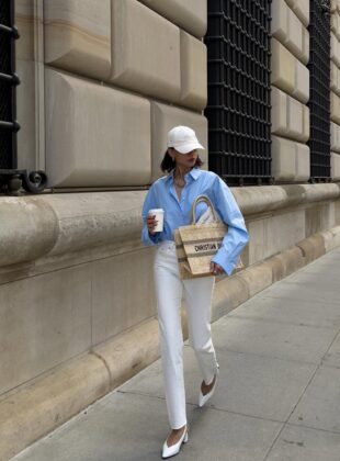 looks preppy para usar no trabalho