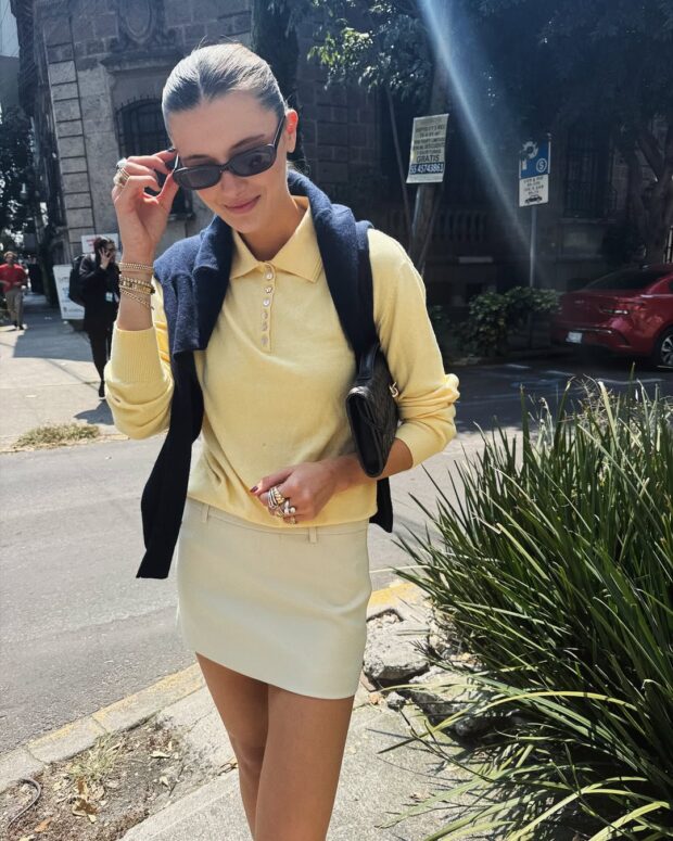 blusa amarela em looks elegantes