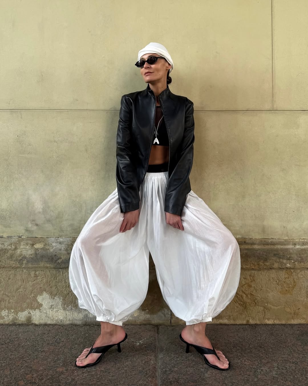 calça harem transparente