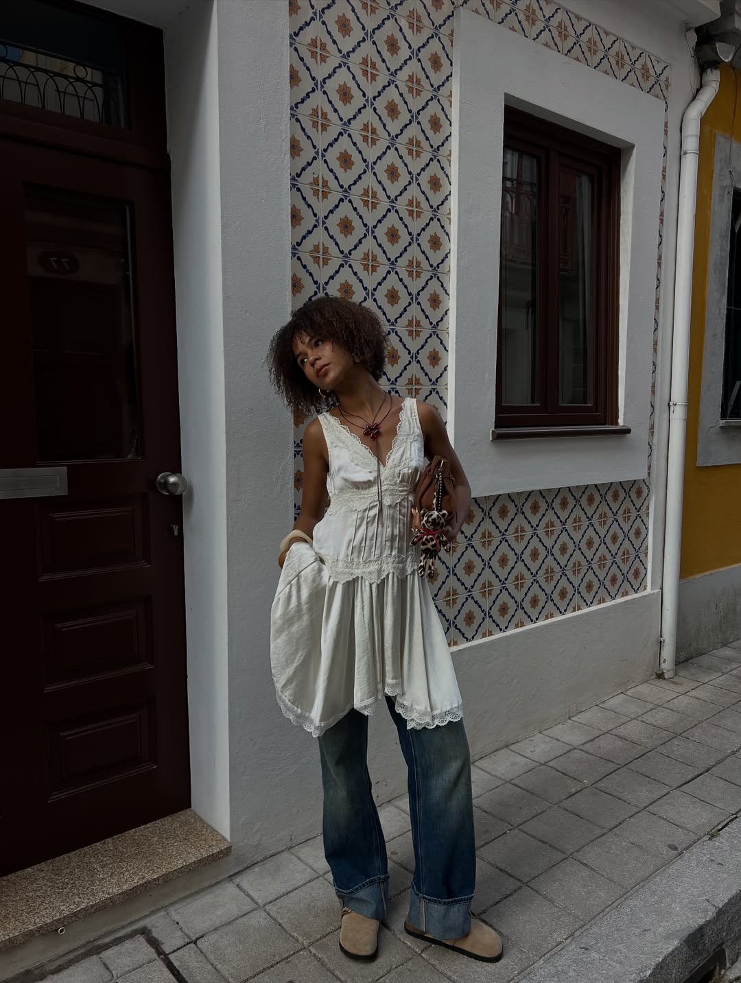 looks com slip dress