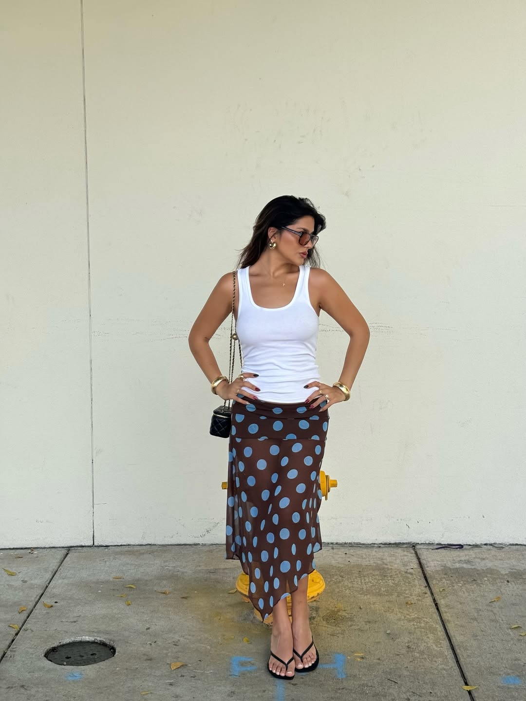 looks com poá coloridos