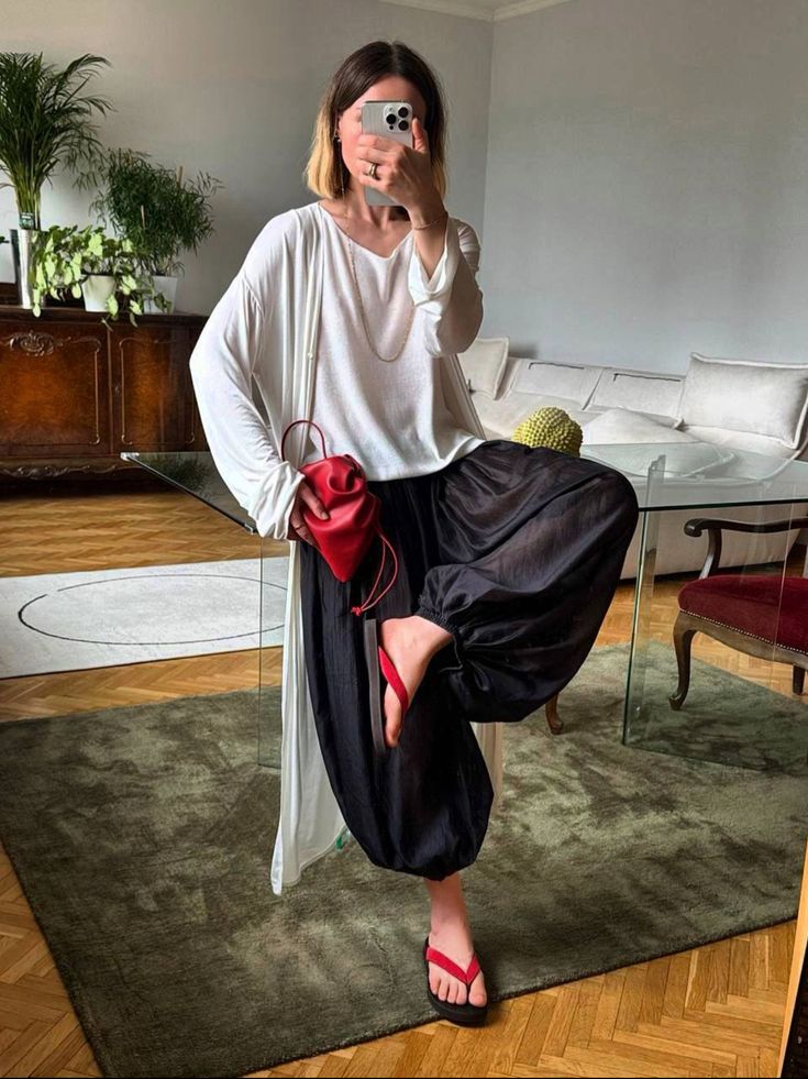 calça harem transparente