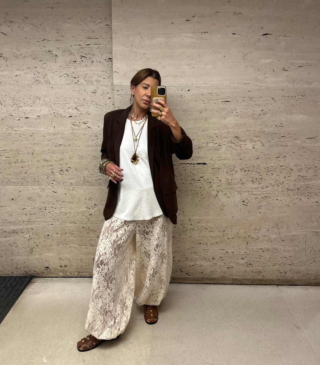 calça harem transparente