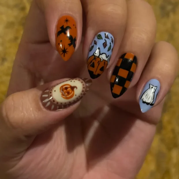 12 nail arts de Halloween para entrar no clima da celebração nail arts de Halloween