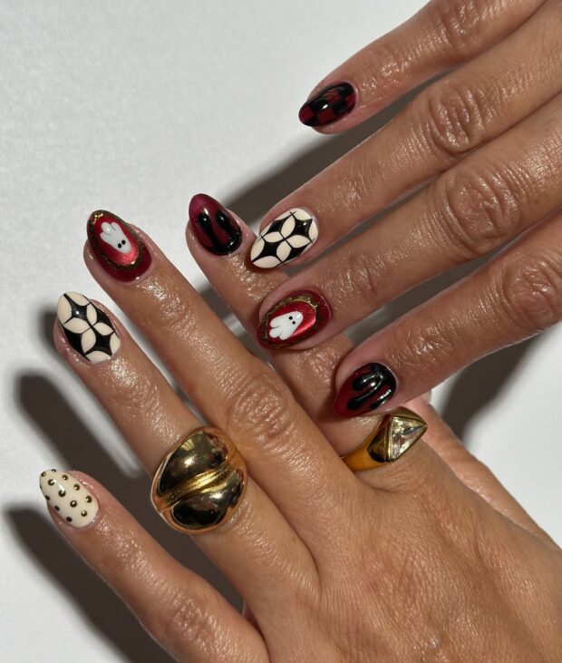 unhas de halloween