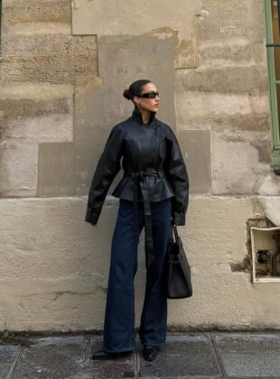 looks com jaqueta de couro para usar na meia-estação