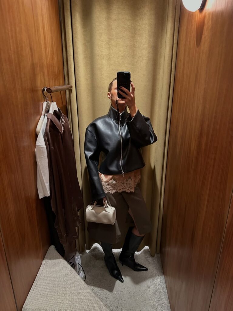 looks com jaqueta de couro para usar na meia-estação