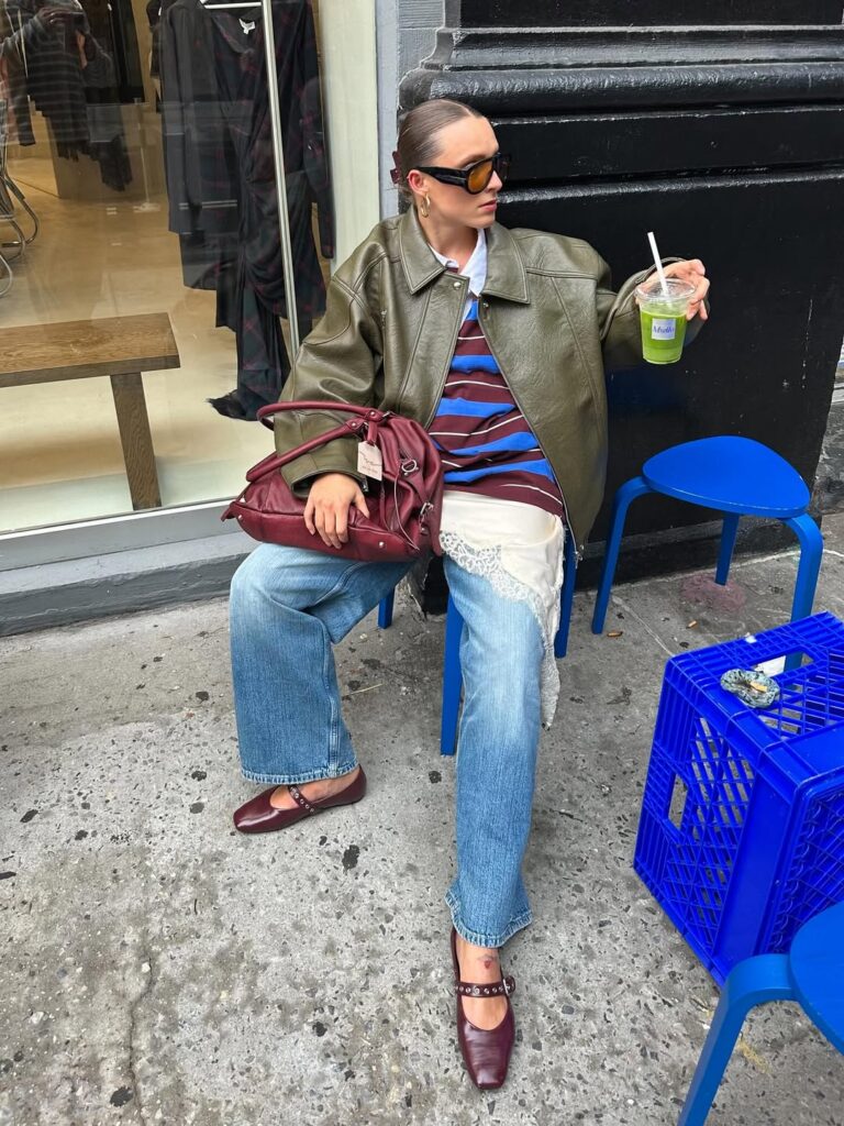 looks com jaqueta de couro para usar na meia-estação