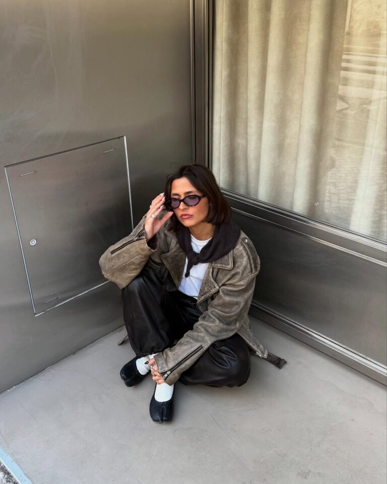 looks com jaqueta de couro para usar na meia-estação