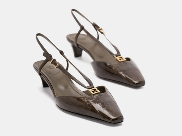 sapato slingback ou17 Fendi