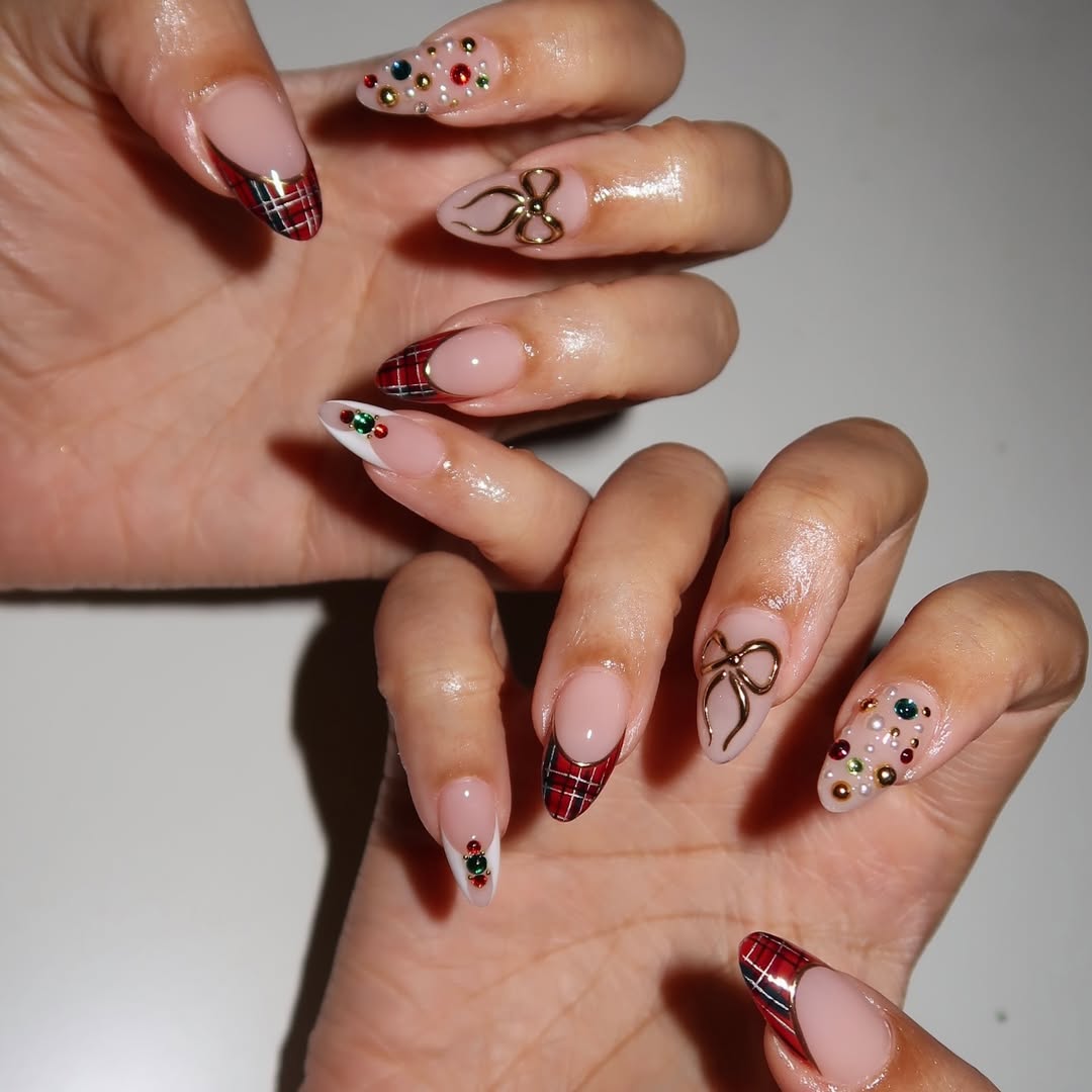 unhas de natal